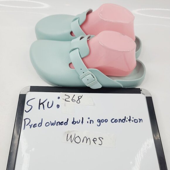 Birkenstock Women's Surf Blue Boston EVA Slip-On Casual Clogs Size US 8 - Picture 8 of 8